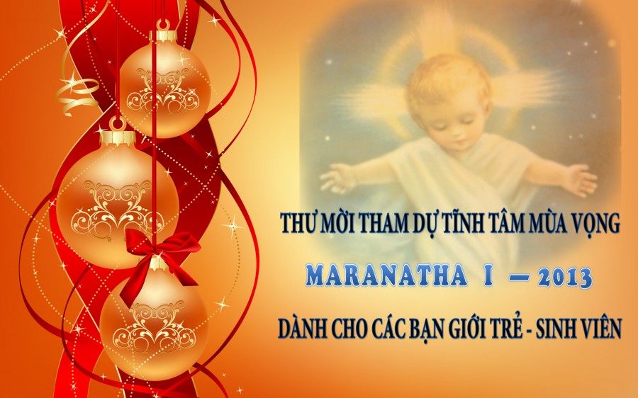 Thiệp mời tĩnh tâm mùa vọng 2013